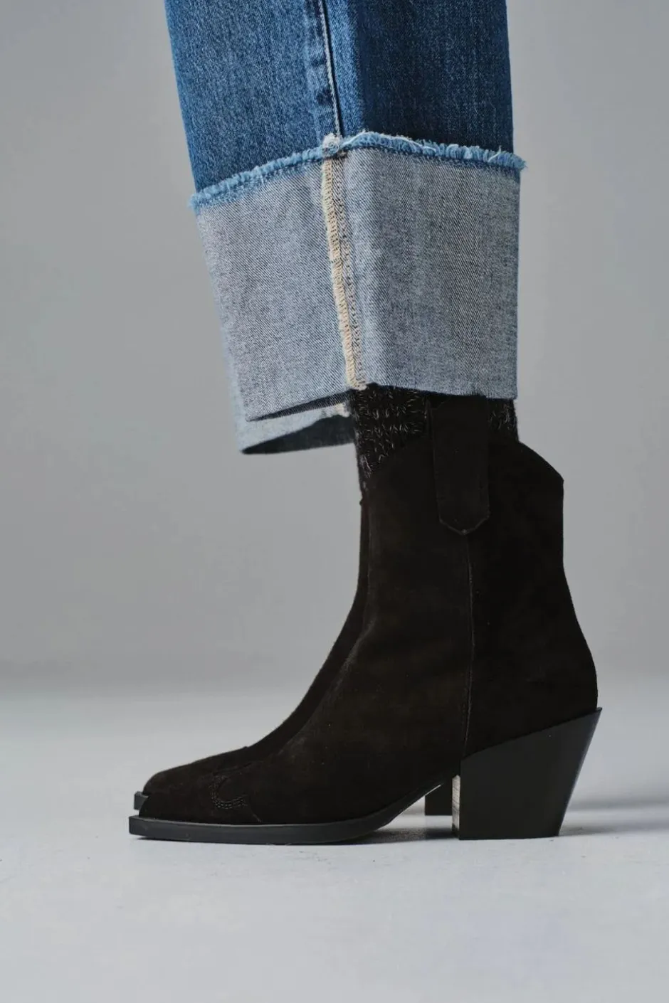 Best Cph238 Suede Frauen Westernstiefel