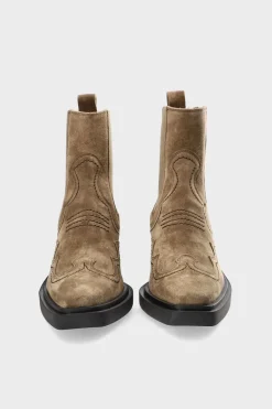 Hot Cph232 Suede Frauen Westernstiefel