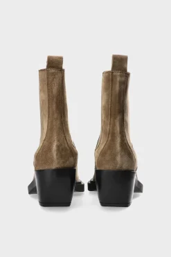 Hot Cph232 Suede Frauen Westernstiefel