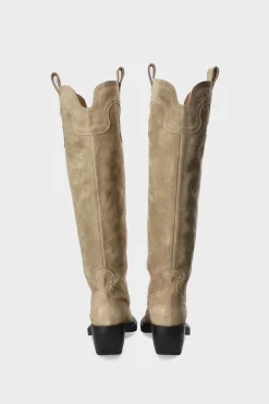Hot Cph286 Suede Frauen Westernstiefel